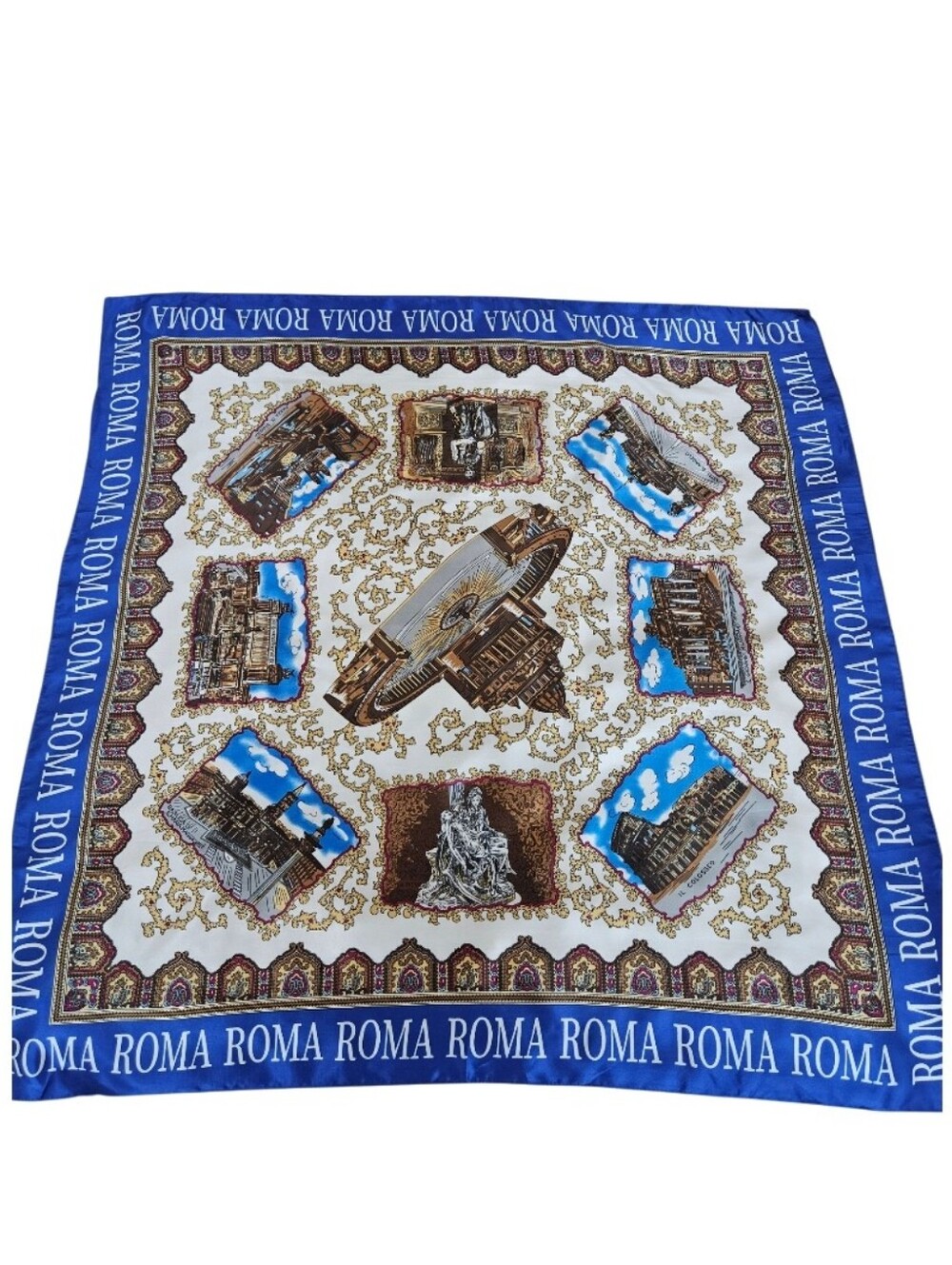 Rome Square Silk / Viscosa Scarf